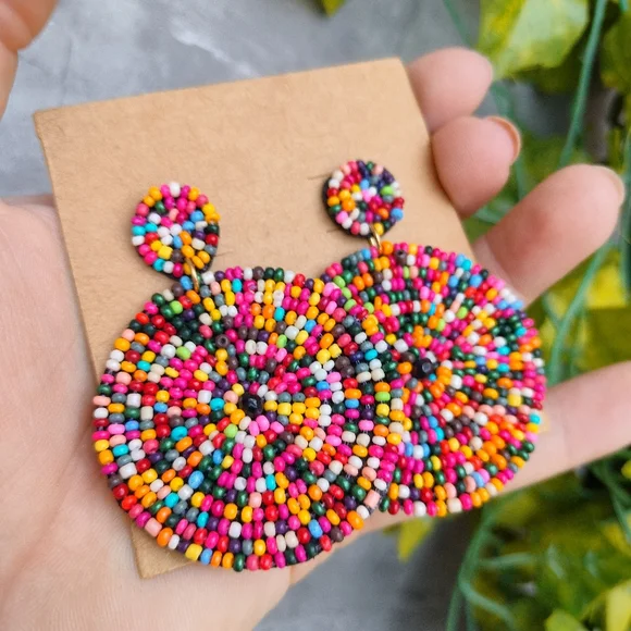 Boho Beaded Earrings - Picture 10 of 15